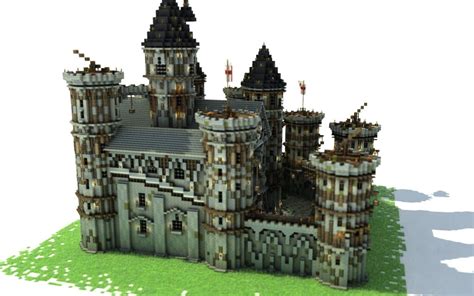 Minecraft Medieval Castle Blueprints - Pin by fWhip on Port City / Castle BwW | Minecraft ...