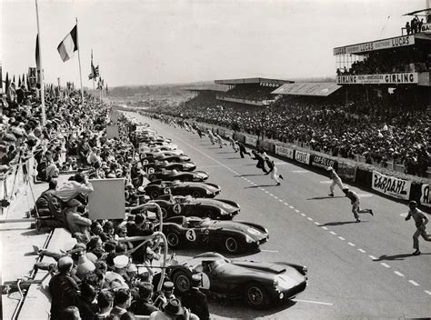 The running start of the 24 Heures du Mans, 1955. at Legends of Racing