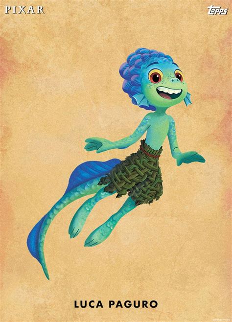 Luca Paguro Sea Monster form Poster Topps by murilogrillo08 on DeviantArt | Dibujos bonitos ...