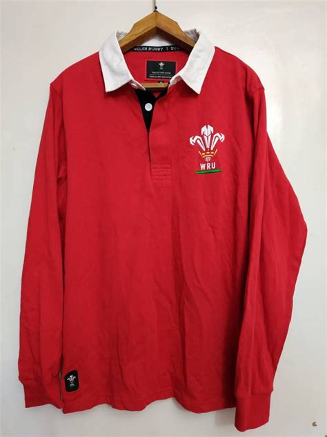 Wales rugby union national team football jersey size M long | Etsy