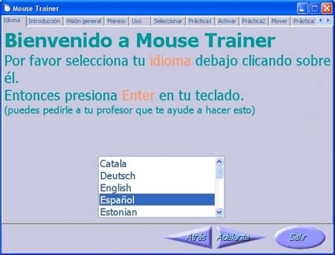 Manejo del ratón con Mouse Trainer - Computación para niños - Tadoinformatica