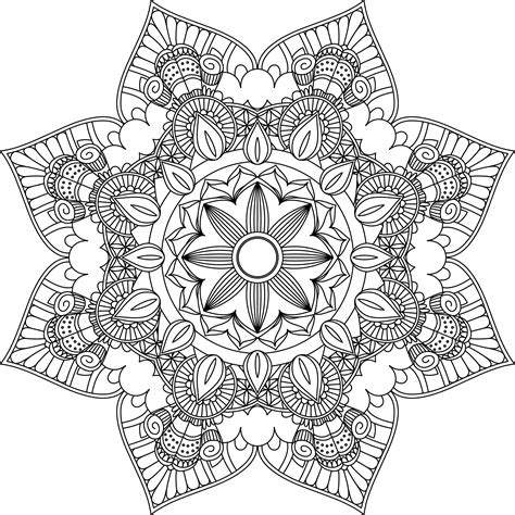 Mandala Coloring Pages, Adult Coloring Sheet, Printable Coloring Page ...