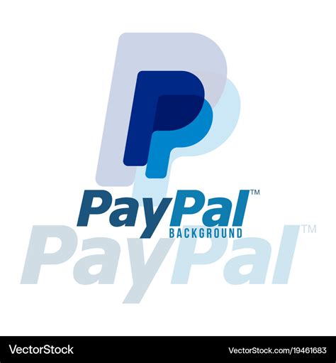 Paypal logo background image Royalty Free Vector Image