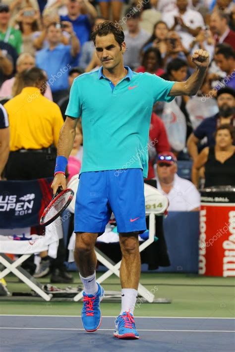 Grand Slam champion Roger Federer celebrates victory after third round ...