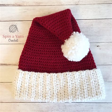 Santa Hat Free Crochet Pattern • Spin a Yarn Crochet