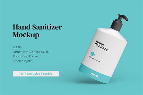 Free Hand Sanitizer Mockup – Free Design Resources