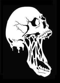 £5 GBP - High Detail Airbrush Stencil Melting Skull Six Free Uk Postage ...