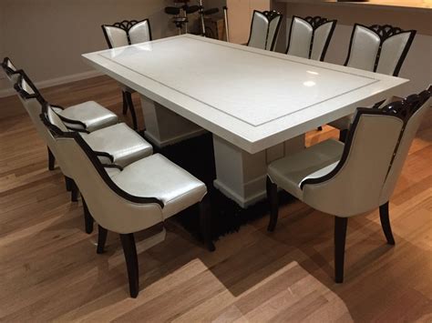 Bianca Marble Dining table with 8 Chairs - Marble King