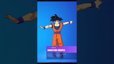 SIGNATURE SHUFFLE - GOKU SKIN Showcase with All Fortnite Dances ...