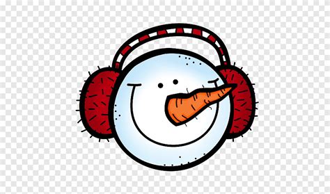 Snowmen At Night Clipart Image