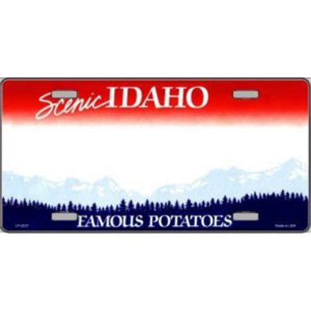 Idaho State Background Metal License Plate - Walmart.com