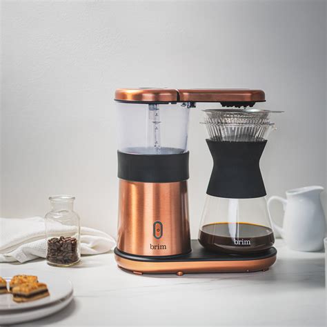 8 Cup Pour Over Coffee Maker, Satin Copper - BRIM