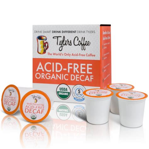 Tyler's Coffee No Acid Coffee Pods - 16 Pods of Caffeinated Coffee ...
