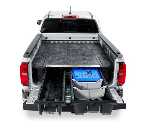 DECKED Black Pickup Truck Storage Drawer, HDPE, Steel, 64 in Width, 56 9/32 in Depth, Number of ...