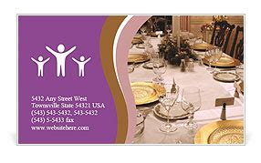 Holiday Table Decor Ideas For Festive Celebrations Business Card Template & Design ID 0000043994 ...