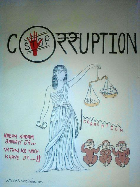 Pin by ubbsi on Poster Ideas in 2020 | Poster on corruption, Corruption poster, Handmade poster