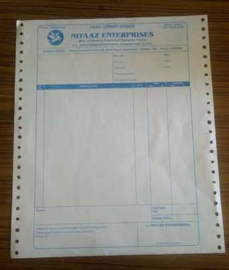 Dot Matrix Printer Paper at best price in Kumbakonam by S.Syed Niyaz Ahamed, Tvl.Niyaaz ...