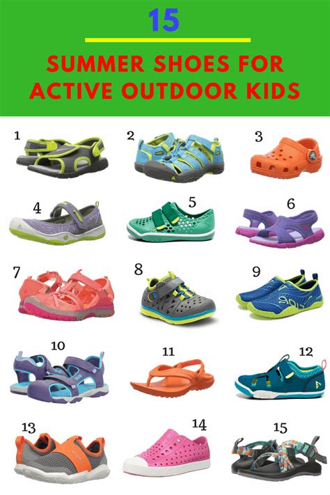 Summer Shoes and Sandals for Active Outdoor Kids