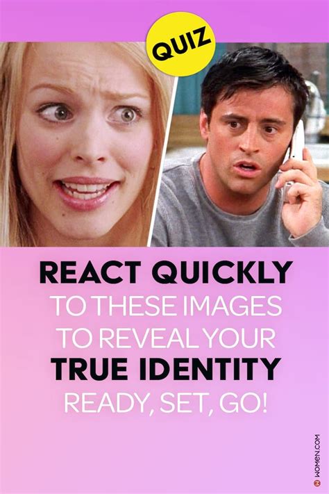 React Quickly To These Images To Reveal Your TRUE Identity. Ready Set Go! | True identity, Fun ...