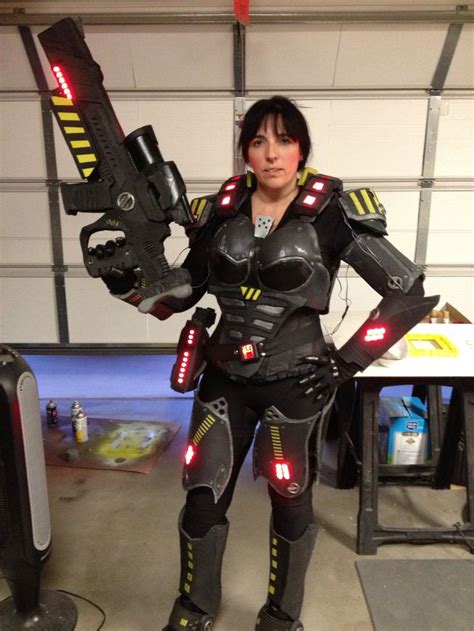 A progress picture on the wiring of my wife's Sgt. Calhoun cosplay. | Halloween costumes ...