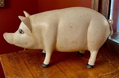 Large Vintage Cast Iron Pig | Collectors Weekly