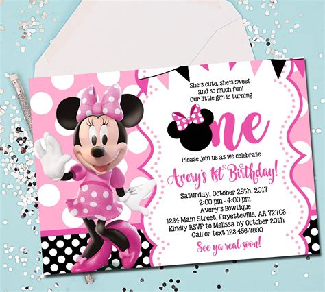 Party Invitations: Invitations Of Minnie