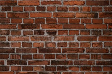 Dark Red Brick Wall Texture. Abstract Background Pattern Stock Image - Image of burnt, decor ...