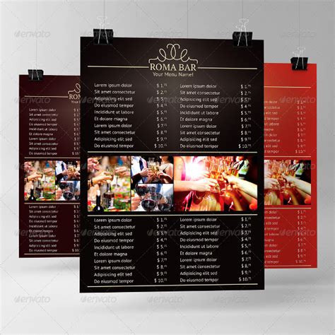 30+ Bar Menus | Sample Templates