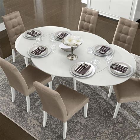 White Extendable Dining Table Set – The Urban Decor