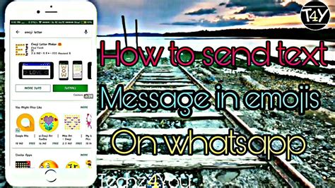 How to send text message in emojis on whatsapp 2017 | 😍emoji letter ...