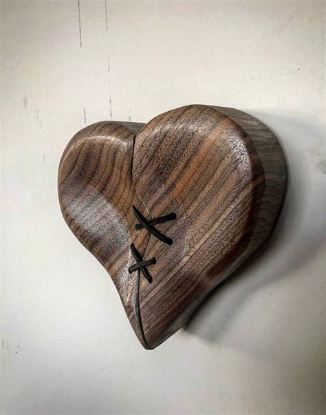 Heart Wall Decor Rustic Wood Art for Living Room Wooden Heart - Etsy