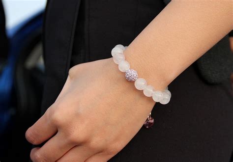 Crystal Rose Quartz Bracelet – Natural Stone Healing Bracelets