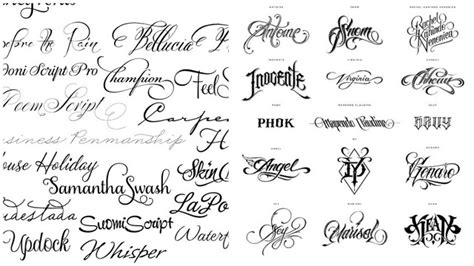 Nombres Cursiva Elegante Diseños De Letras Para Tatuajes