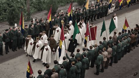 Members of Romania's Iron Guard, 1940. [Colorization] [1162x653] : HistoryPorn