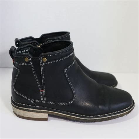 Clarks Mens US 9.5 M Originals Black Leather Zipper Boot RARE #Clarks # ...