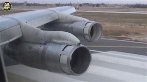 MUST HEAR!!! Boeing 707 Takeoff: Four JT3D turbofan engines giving ...