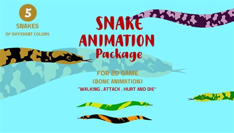 Snake 2D Animation (Bone Animation) | GameDev Market