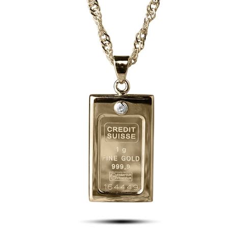 Gold and Diamond Ingot Pendant | Gold, Ingot, Pendants