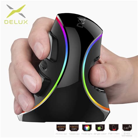 Aliexpress.com : Buy Delux M618 PLUS Vertical Mouse Ergonomics Wired ...