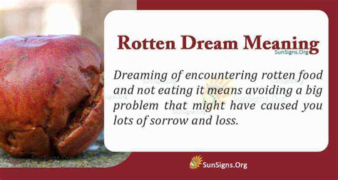 Meaning of Rotten in Dream - Meaning, Interpretation and Symbolism ...