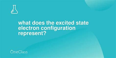 Which electron configuration represents an atom in the excited state