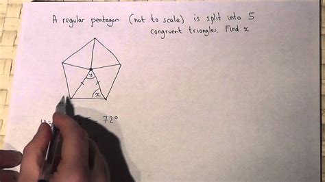 Pentagon Angles - Angles In The Regular Pentagon - A pentagon is a 5 sided polygon with interior ...