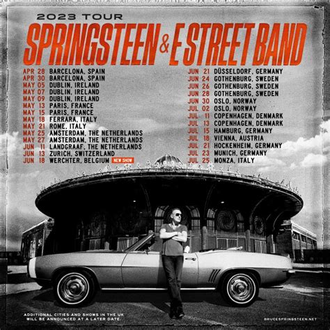 Bruce Springsteen and The E Street Band Announce 2023 International Tour | Bruce Springsteen