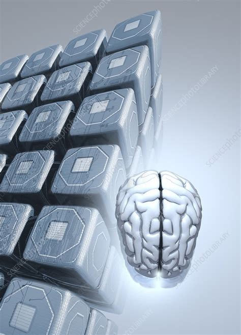 Neuromorphic engineering, illustration - Stock Image - F011/7758 ...