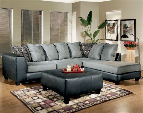 Gray and Black sectional | Living room sets furniture, Chelsea home furniture, Furniture