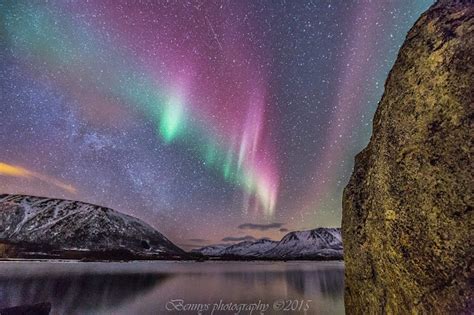 Purple Aurora and the Milky Way: Sky Scenes from Northern Norway ...