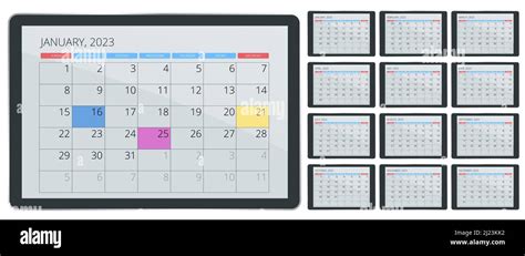 Calendar Planner for 2023. Calendar template for 2023. Corporate and ...