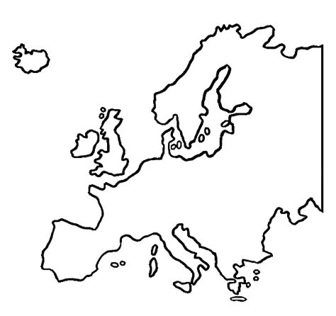 europe map clipart black and white - Clip Art Library