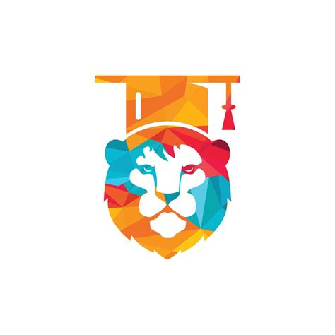 Lion Student vector logo design. Lion academy logo concept. 11470748 ...