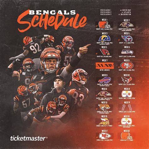 Cincinnati Bengals Schedule 2023: Dates, Time, Tv, Schedule, Opponents ...